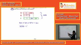 2018  P4 Maths  Week 2  Pg 10  Q4 Comparison  More than Model Structured [upl. by Tory]