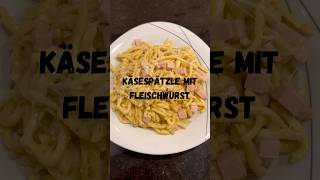 unbezahlte Werbung Käsespätzle mit Fleischwurst shorts familienküche käsespätzle [upl. by Beitnes]