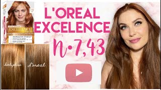 REVIEW L’oreal Excellence 743  ojo al resultado 🤔🤔🤔 [upl. by Derrik]