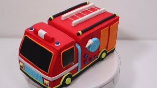 Fire truck cake idea  Birthday cake idea  Cake for Boys [upl. by Otaner]