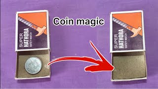 Match box majic trick How to Make coin magic match Trick Fast way [upl. by Albur]