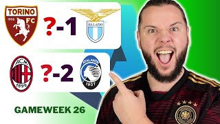 Serie A Gameweek 26 Predictions amp Betting Tips  Torino vs Lazio [upl. by Srevart670]