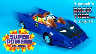 SUPER POWER COLLECTION BATMOBILE WITH BATMAN AND ROBIN  KENNER 1984  BACK THEN ENGLISH REVIEW [upl. by Atteyram398]