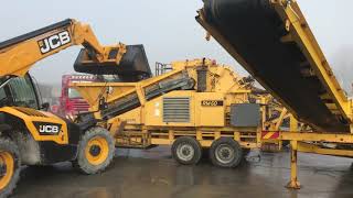 Rubble Master RM60 Crusher amp CS2500 Screen Demo [upl. by Manaker]