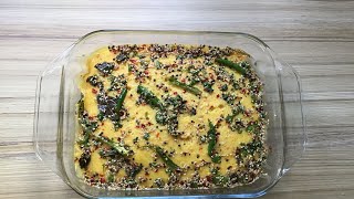 Gujrati Khaman dhokla recipe in microwave [upl. by Oleta]