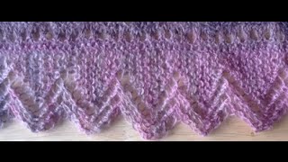 Knit Lace Edging Tutorial Video part 1 and 2  Lace Knitting Instruction [upl. by Mcnelly31]