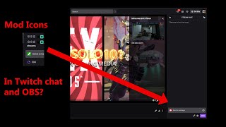 How to turn on mod icons in your twitch chat and obs [upl. by Anawyt977]