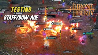 Testing my StaffBow in Mass PvP  Day 2 Throne amp Liberty [upl. by Siekram]