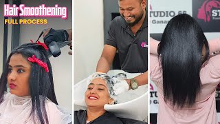 Hair Smoothening Full Tutorial and process  Frizz to Fabulous 🌟 [upl. by Riella972]