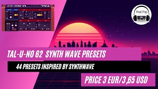 TALUNO 62 Files fxp Synth Wave Presets Price 3 EUR  327 USD Link in description [upl. by Enyahs]