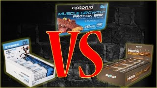 TestAvis Aptonia vs Highpro myprotein vs Myfuel barres protéinées [upl. by Ecneps]