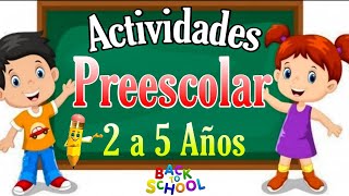 EDUCACION EN CASA 👩‍🏫 🏡 Actividades Para Preescolar De 2 a 5 Años 🧑‍🏫 [upl. by Knudson]