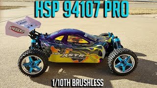 HSP 94107 Pro 110th Brushless RTR Buggy Review [upl. by Adnicul]