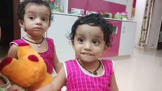 laughing😂and talking🤐😛turning into crying🤣😭 TwinsCharviChanvi viral twins vlogs [upl. by Gavrila563]