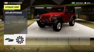 Forza Horizon 2 600HP Twin Turbo Jeep Wrangler Drift Build [upl. by Oeflein493]