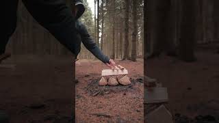 HOW TO MAKE A LONG LASTING CAMPFIRE  REVERSE BONFIRE [upl. by Gaillard81]