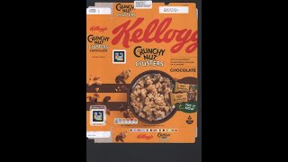 220922 Kelloggs Crunchy Nut Clusters 450g Cereal Box [upl. by Chapa111]