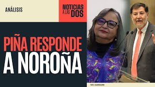 NoticiasALasDos ¬ Piña revira a Noroña alega por qué el Poder Judicial no entrega información [upl. by Ahsya553]