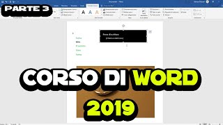 Corso di Word 2019  Parte 3  Intestazione Piè di pagina e numerazione [upl. by Fredrick]