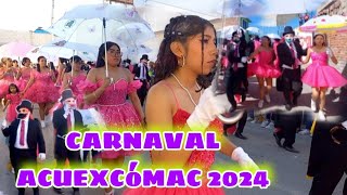 CARNAVAL DE MUJERES ACUEXCÓMAC 2024🎭☂️❤️ [upl. by Aiynat]