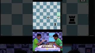 Vidit shows insane control on nerves with 17s chess chessgame chesscom chesspuzzle shorts fyp [upl. by Reitman772]