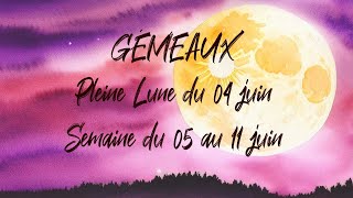 ♊ GÉMEAUX ♊  PLEINE LUNE en Sagittaire et tirage du 05 au 11 juin 2023 [upl. by Claybourne]