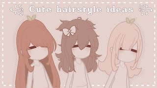 ♡ Cute Gacha club Hairstyle Ideas ♡  Part 3 [upl. by Aronael346]