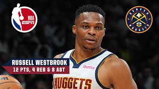 TOP PLAYS from Russell Westbrooks Denver Nuggets preseason debut  NBA on ESPN [upl. by Audwen438]