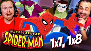 SPECTACULAR SPIDERMAN Season 1 Episodes 7 amp 8 REACTION Green Goblin  Doc Ock  Marvel [upl. by Afnin]