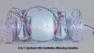 Discover the Ultimate in Beauty Innovation The 80K 6 in 1 Cavitation Machine  Glow Beauty Case [upl. by Latrina345]