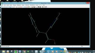 draw by hyperchem  calcul QSAR properties  optimization geometry [upl. by Eellac]