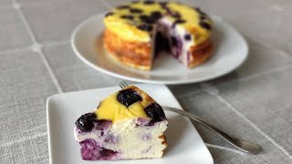 Easiest Blueberry Yogurt Cake  No Added Sugar No Oil No Flour  Gluten Free Recipe [upl. by Isabea862]