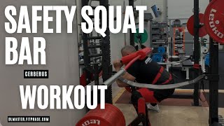 Leg session and testing my new CERBERUS Safety Squat Bar [upl. by Aerdied465]