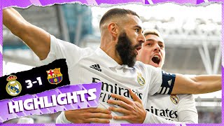 Real Madrid 31 FC Barcelona  ElClásico HIGHLIGHTS  LaLiga 202223 [upl. by Yroffej331]