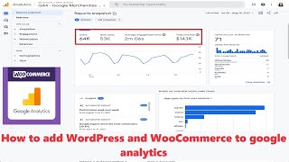 How to add WordPress and Woocommerce to google analyticsEasy Method [upl. by Semela]