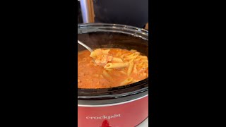 Delicious chicken parmesan soup in the crockpot [upl. by Aiuqes]