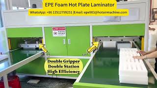 EPE Foam Hot Plate Laminator  Three Layers Lamination [upl. by Danczyk]