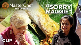 Maggie Beer Cant Stand Heat  MasterChef Australia  MasterChef World [upl. by Aicats166]