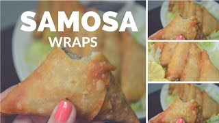 HOW TO MAKE SAMOSA WRAPS  MANDA  EASY WAY [upl. by Graig]