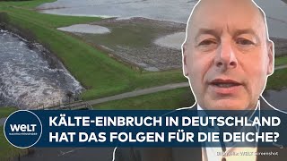 HOCHWASSER KälteFront kommt Hat das Auswirkungen auf die Deiche in Deutschland I WELT Analyse [upl. by Elyrad807]