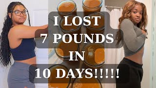 I LOST 7 POUNDS IN 10 DAYS  JUICE CLEANSE  WEIGHT LOSS  VLOGMAS DAY 18 [upl. by Leffen]