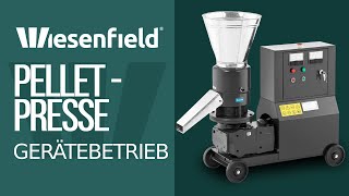 Pelletpresse Wiesenfield WIEPM2000  Gerätebetrieb [upl. by Nessej]