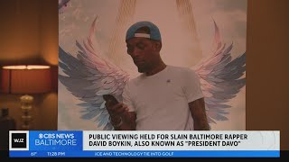 Public viewing held for slain Baltimore rapper quotPresident Davoquot [upl. by Jeritah544]