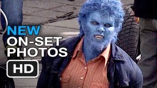 XMen Days of Future Past  OnSet Photos 2014  Nicholas Hoult Movie HD [upl. by Eimme940]