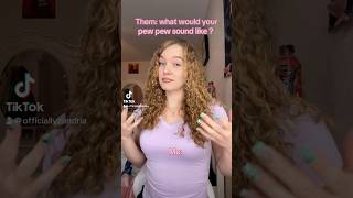 What does your pew pew sound like  trending shorts girl funny foryou fyp pewpew tiktok [upl. by Corie450]