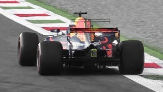 How F1 V6 Hybrid Engines Sound when Turbo Wastegates Open [upl. by Nrublim]