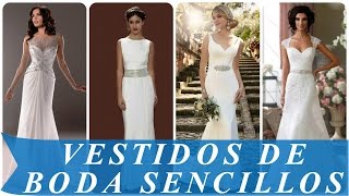 Vestidos de boda sencillos [upl. by Mirielle291]