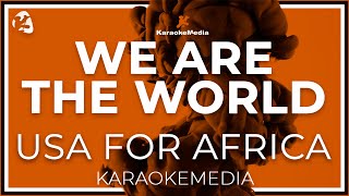 Usa For Africa  We Are The World LYRICS INSTRUMENTAL KARAOKE [upl. by Janella]