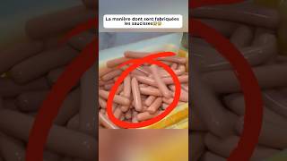 La manière dont sont fabriquées les saucisses😱😱 food découverte delicious saucisse pourtoi [upl. by Bidget774]