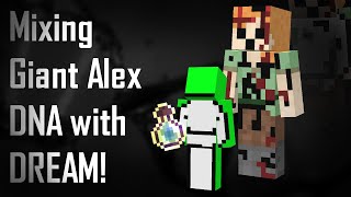 Mixing Giant Alexs DNA with Dream Minecraft Creepypasta Experiment [upl. by Miguel]